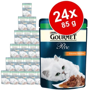 Purina Gourmet Perle 48 x 85 g + Perle Wołowina królik łosoś i kurczak 4 x 85 g gratis! Wołowina - Mokra karma dla kotów Purina Gourmet Perle 48 x 85 g + Perle Wołowina królik łosoś i kurczak 4 x 85 g gratis! Wołowina - Mokra karma dla kotów - miniaturka - grafika 2