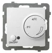 Wyłączniki światła i elektryczne - Ospel Regulator temperatury z czujnikiem napowietrznym As BIAŁY RTP-1GN/M/00 - miniaturka - grafika 1