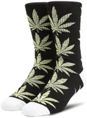 Skarpetki męskie - HUF skarpetki PLANTLIFE MELANGE LEAVES SOCKS Black - miniaturka - grafika 1