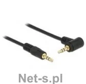 Delock Kabel Klinkekabel 3,5mm - 3,5mm 90 St/St 1.00m schwarz - 83754 - Kable - miniaturka - grafika 2