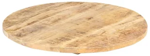 vidaXL Blat stołu, lite drewno mango, okrągły, 25-27 mm, 50 cm vidaXL - Blaty meblowe i parapety okienne - miniaturka - grafika 8