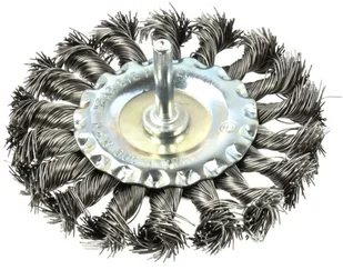 Geko Szczotka Na Wiertarkę Druciana Tarczowa 100mm - Materiały ścierne - miniaturka - grafika 2