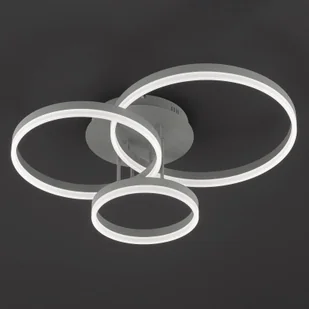 Wofi Lampa sufitowa LED Vaasa, ściemniacz, szara - Lampy sufitowe - miniaturka - grafika 2