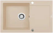 Zlewozmywaki - Pyramis Zlewozmywak granitowy MIDO 79x50 1B 1D Beż piaskowy Bezpieczne zakupy z dostawą do domu Mido (79x50) 1B 1D Beż piaskowy - miniaturka - grafika 1