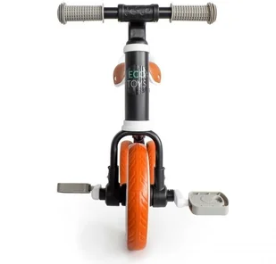 ECOTOYS Rower rowerek biegowy jeździk z pedałamiI 2w1 czarny 1186 - Jeździki dla dzieci - miniaturka - grafika 4