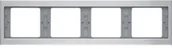 Klawisze i ramki - Hager Polo sp. z o.o. K.5 Ramka 4-krotna pozioma 13837003 - miniaturka - grafika 1