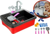 Zabawki AGD - Lean Toys Zlew Kuchenka Zlewozmywak z Akcesoriami - miniaturka - grafika 1