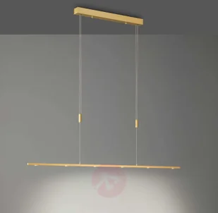 LUCANDE Lucande Tolu lampa wisząca LED, mosiądz, 139 cm - Lampy sufitowe - miniaturka - grafika 2