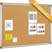 Tablice i flipcharty - Tablica korkowa w aluminiowej ramie, 90x120 cm DN592 - miniaturka - grafika 1