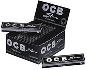 Pozostałe akcesoria barmańskie - OCB 16972 Premium Slim  50 clasp Chen A 32 arkuszy papieru  długa czarna papieros papier, papier, czarna, 12 x 12 x 6 cm 16972 - miniaturka - grafika 1