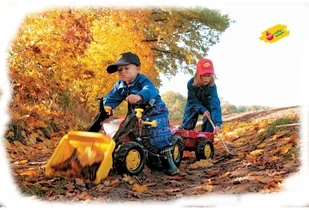 Rolly Toys Traktor RollyKid czerwony z przyczepą - Jeździki dla dzieci - miniaturka - grafika 7