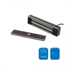 SCOT Zwora elektromagnetyczna zewnętrzna 500kg z sygnalizacją EL-1200WS EL-1200WS - Akcesoria do domofonów i wideodomofonów - miniaturka - grafika 2