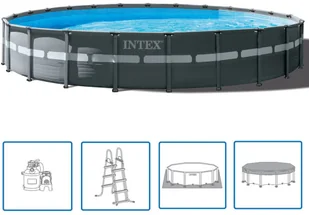Intex Basen okrągły Ultra XTR Frame, 732 x 132 cm, 26340GN vidaXL - Baseny ogrodowe - miniaturka - grafika 5