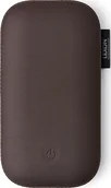 Powerbanki - Lexon Ładowarka bezprzewodowa z głośnikiem Powersound czekoladowa skórzana LA128CH - miniaturka - grafika 1