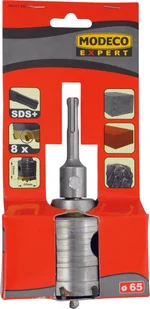 Modeco Wiertło koronowe SDS+ z węglików spiekanych 65mm MN-61-366 MN-61-366 - Otwornice - miniaturka - grafika 2