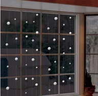 Ozdoby bożonarodzeniowe - Amscan Dekoracja wisząca Śnieżne Kule - 12,8 m - 1 szt. 671123 - miniaturka - grafika 1