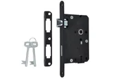 Zawiasy, okucia i inne akcesoria - Dom polska Zamek wpuszczany 72/60 wielozastawkowy z dźwignią lakier lewy - miniaturka - grafika 1