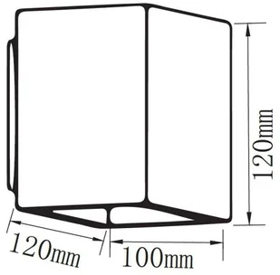 v-tac Kinkiet V-TAC BETON G9 LED Kwadrat Ciemny Szary IP20 VT-892 - Lampy ścienne - miniaturka - grafika 6