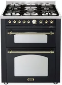 Kuchenki gazowo-elektryczne - Lofra DOLCEVITA 70 NERO MATT RNMUD76MFTE/CI - miniaturka - grafika 1