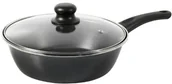 Patelnie - Crealys crealys tempo 510090 sauté pan, 24 cm, malowana proszkowo stali tytanu, z uchwytem bakelitowym, błyszczący 510090 - miniaturka - grafika 1