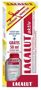 Lacalut Aktiv 75 ml + płyn 50 ml GRATIS - Płyny do płukania jamy ustnej - miniaturka - grafika 2