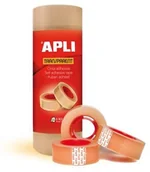 Taśmy klejące - APLI Taśma biurowa APLI, 19mm, 33m, 8szt. AP12490 - miniaturka - grafika 1