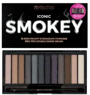 Makeup Revolution Iconic Smokey paleta 12 cieni 13g - Cienie do powiek - miniaturka - grafika 2