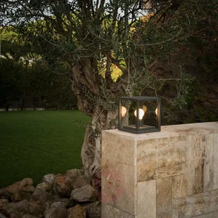 Faro Lorefar Sześcienny słupek oświetleniowy Nala ciemnoszary - Lampy ogrodowe - miniaturka - grafika 2