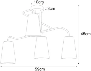Kaja ALFRED OLSZEWSKI Żyrandol K-4620 z serii KENT GRAY - Lampy sufitowe - miniaturka - grafika 2