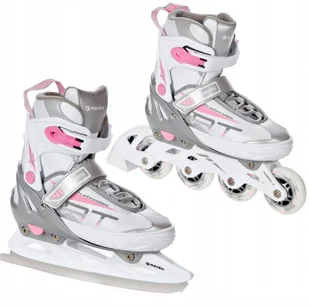 Rolki Łyżwy 2w1 Raven Profession White/Pink 38-42 - Rolki - miniaturka - grafika 2