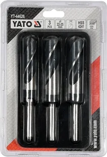 Yato KOMPLET WIERTEŁ DO METALU 3SZT 22-25MM - Wiertła - miniaturka - grafika 3
