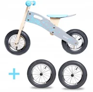 Rowerki biegowe - Rowerek biegowy drewniany koła pompowane 10 i 12 - miniaturka - grafika 1