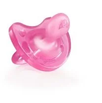 Chicco Artsana Physio Soft smoczek Smoczek uspokajający silikonowy 12 m+ różowy - Smoczki uspokajające - miniaturka - grafika 2