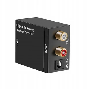 Konwerter Optyczny Toslink Coaxial Na 2x Cinch Rca - Przetworniki DAC - miniaturka - grafika 10