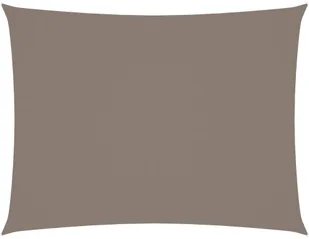 vidaXL Prostokątny żagiel ogrodowy, tkanina Oxford, 6x8 m, taupe vidaXL - Parasole ogrodowe - miniaturka - grafika 2