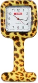 Meble i wyposażenie gabinetów medycznych - Gima Zegarek pielęgniarski-leopard fantasy Zegarek pielęgniarskii kwadratowy silikonowy 20463 - miniaturka - grafika 1