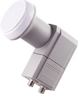 Konwertery satelitarne - Schwaiger GmbH Schwaiger uniwersalnych Twin LNB jasnoszary 4004005001914 - miniaturka - grafika 1