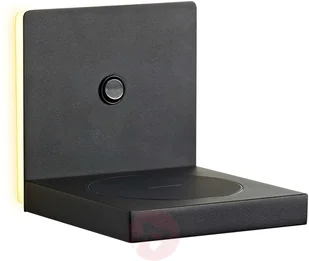 Mantra Kinkiet LED Zanzibar ze stacją ładowania, czarny - Lampy ścienne - miniaturka - grafika 4