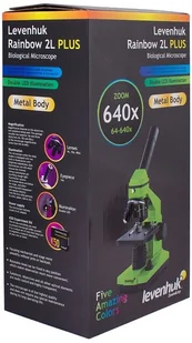 Levenhuk Mikroskop Rainbow 2L PLUS Limonkowy - Mikroskopy i lupy - miniaturka - grafika 12