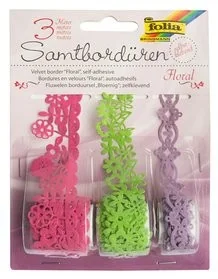 NO NAME Koronki papierowe FOLIA PAPER kwiaty 3 rolki mix kolorów - Zabawki kreatywne - miniaturka - grafika 3