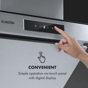 Klarstein CGCH3-Balzac-90-Sil - Okapy kuchenne - miniaturka - grafika 5