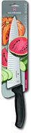 Noże - Victorinox nóż kuchenny Swiss Classic nożach ze żłobionym Czarny na Blister długość 25 cm, nóż do krojenia, 6.8023.25b 6.8023.25B - miniaturka - grafika 1