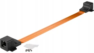 Goobay Przeprowadzenie  RJ45 okien Ultra-Slim Internet przewód do okien, 0,5 m Czarny 71413 - Kable miedziane - miniaturka - grafika 2