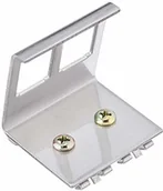 Adaptery i przejściówki - Roline Adapter do szyny montażowej bez wyposażenia, na 2 Keystones, kolor srebrny - miniaturka - grafika 1