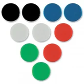 Akcesoria do tablic - Nobo Magnesy do tablic 30mm czarne 4szt. w opak. - miniaturka - grafika 1