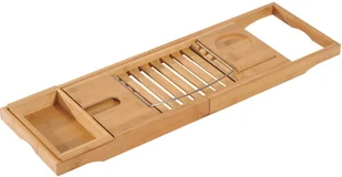 FENIKS Homcom HOMCOM 75-109 CM NA WANNĘ BAMBUSOWA - Półki łazienkowe - miniaturka - grafika 2