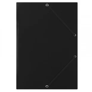 Donau Teczka z gumką karton A4 400gsm 3-skrzydłowa czarna - Szkolne artykuły papiernicze - miniaturka - grafika 2