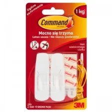 COMMAND Hak średni biały 2 szt BIAŁY COMMAND - Inne mocowania - miniaturka - grafika 2