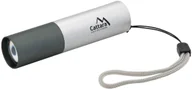 Latarki - Cattara Latarka kieszonkowa ładowana Silver, LED 120 lm ZOOM - miniaturka - grafika 1