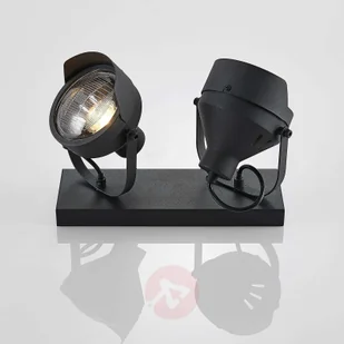 Lampenwelt com Spot sufitowy Henega, reflektor, czarny, 2-pkt. - Lampy sufitowe - miniaturka - grafika 5